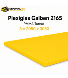 Plexiglas Galben 2165 PMMA turnat 3 x 2050 x 3050 mm